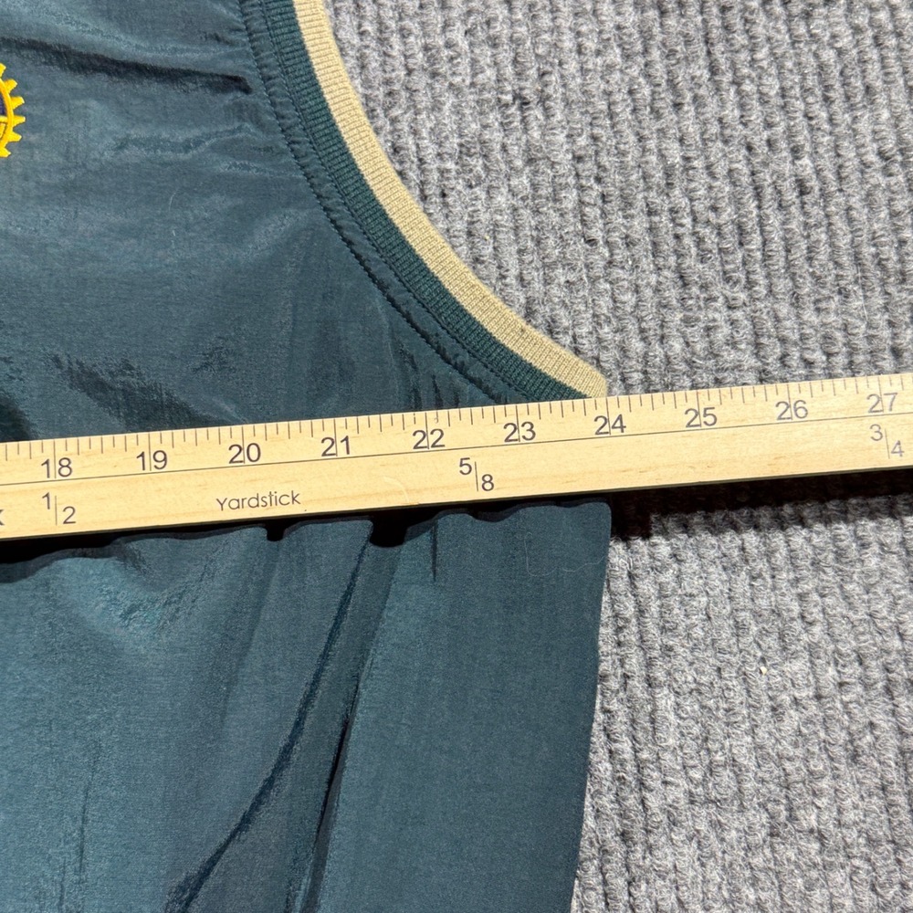 Vintage Rotary International Golf Vest Mens XL Green Sports Lined Warm - Picture 7 of 8